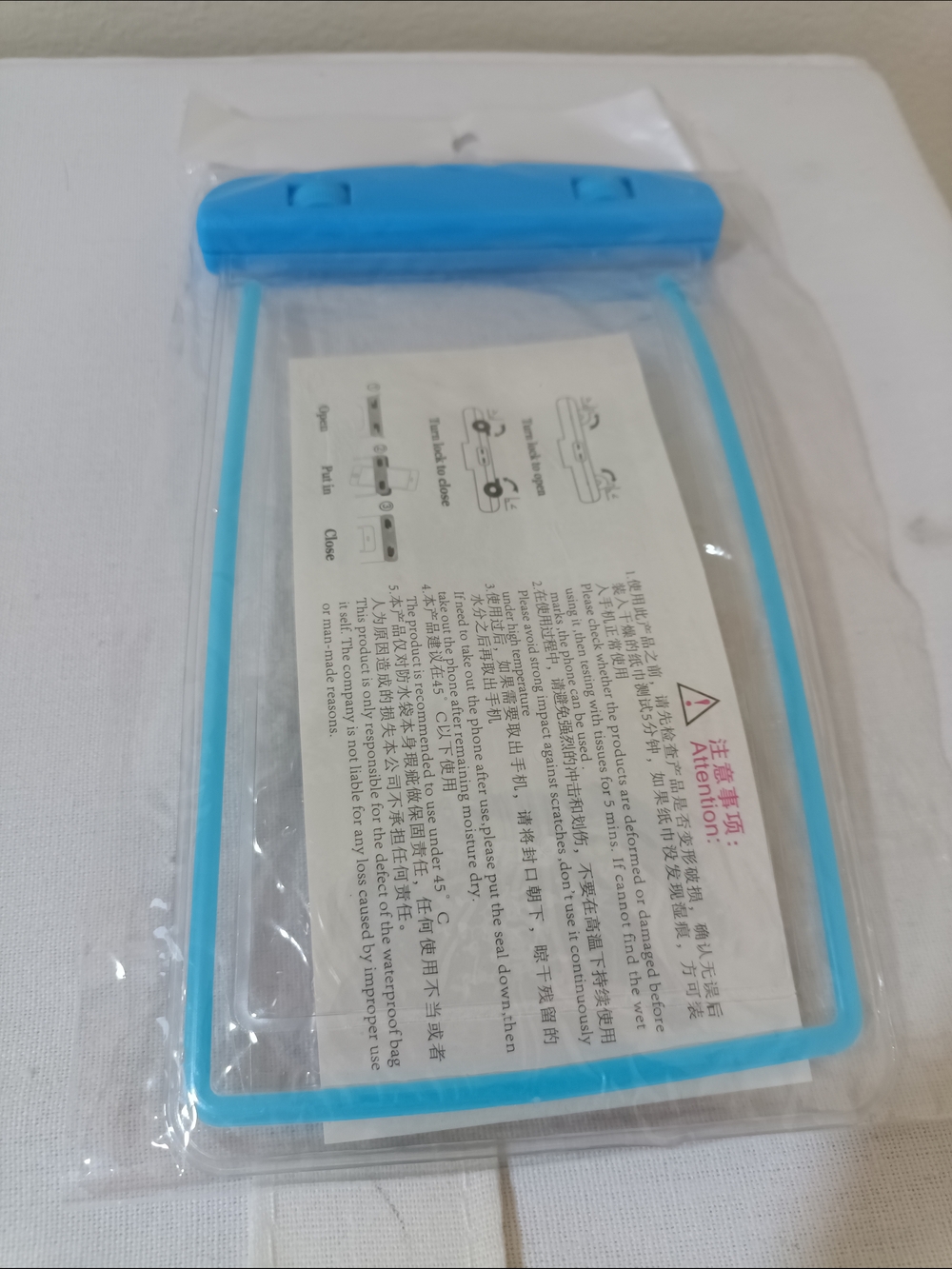 Waterproof Universal Phone Pouch - Blue - Picture 2 of 3